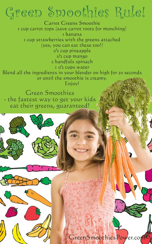 Carrot Greens Smoothie Recipe