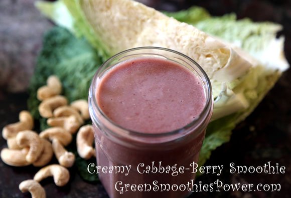 Creamy Cabbage-Berry Smoothie Recipe