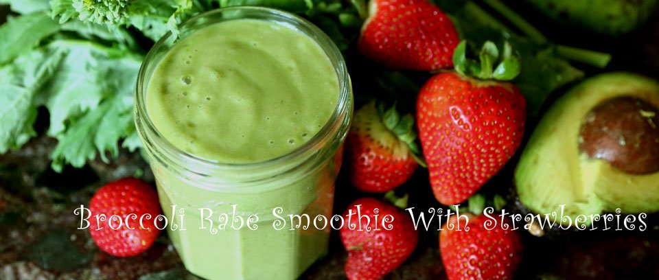 Broccoli Rabe Smoothie with Garbanzo Beans