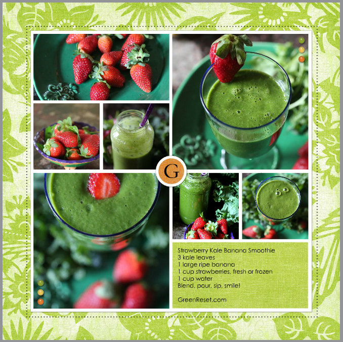 Green Strawberry Smoothie Recipe