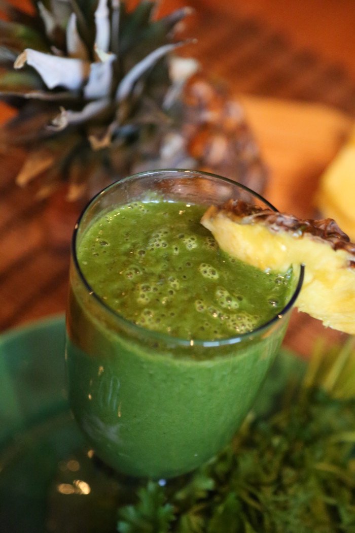 Pineapple-Mango-Spinach Smoothie